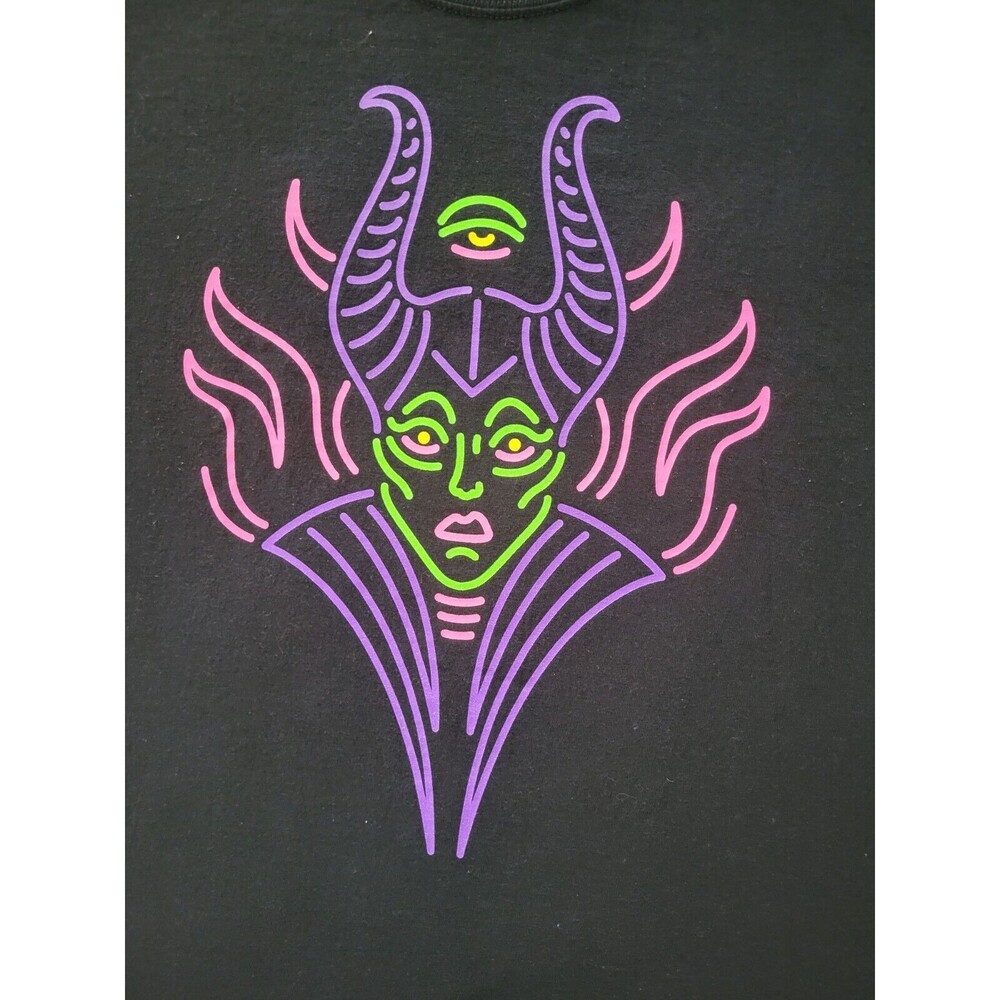 Disney Parks Maleficent Neon Short Sleeves T-Shirt Sleeping Beauty Size M